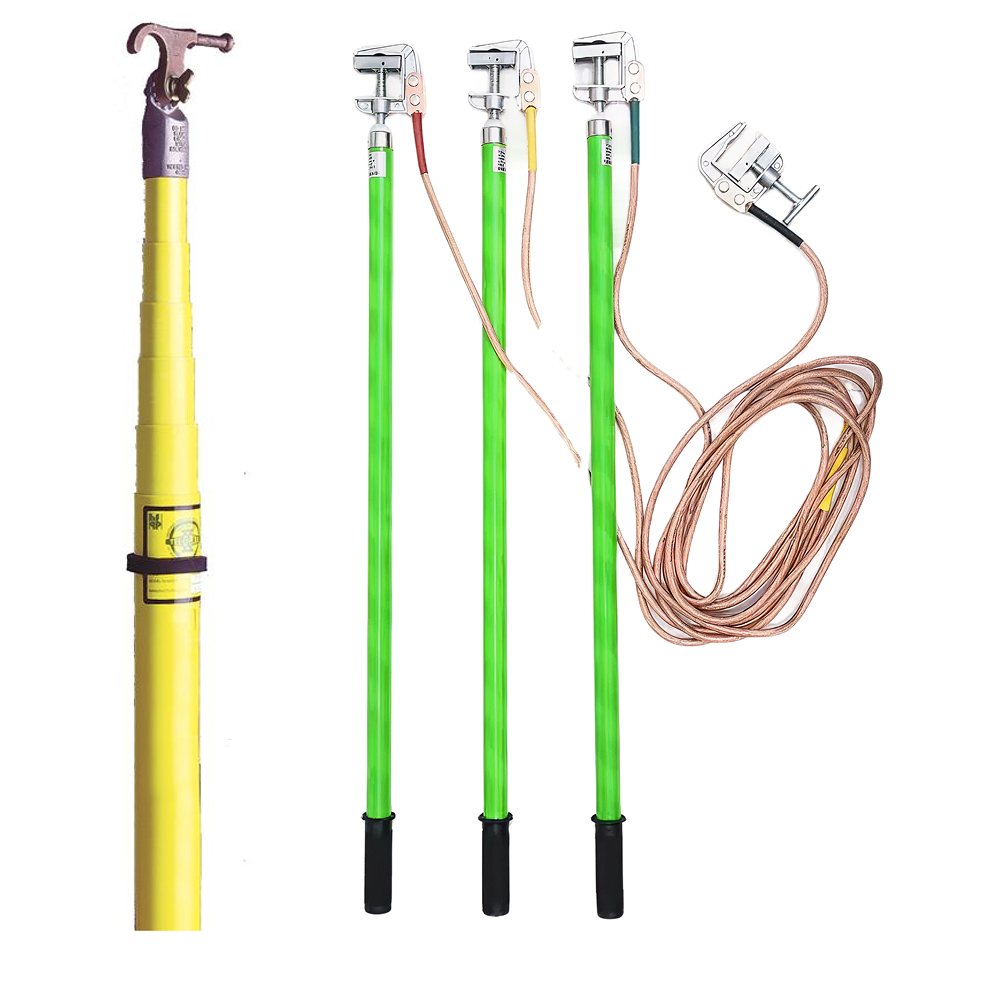 High Voltage Hot Stick &  Grounding Set